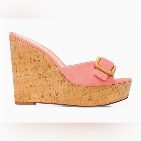 Veronica Beard Wedges Pink - Picture 3 of 10